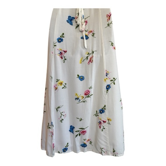 Venus Floral Sleeveless White Maxi Dress Size 8 - Picture 10 of 15
